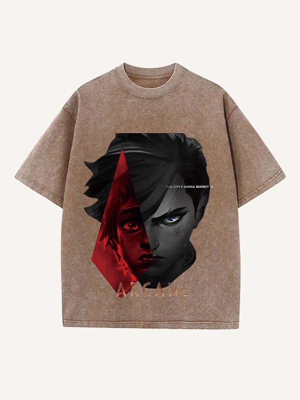 Arcane Print Round Neck T-shirt