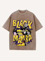 Kobe Bryant Print Round Neck T-shirt