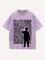 Sherlock Print Round Neck T-shirt
