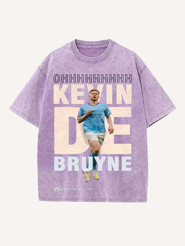Kevin De Bruyne Print Round Neck T-shirt