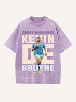 Kevin De Bruyne Print Round Neck T-shirt