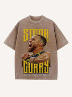 Stephen Curry Print Round Neck T-shirt
