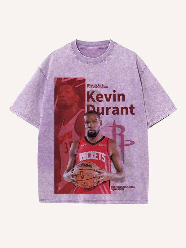 Kevin Durant Print Round Neck T-shirt