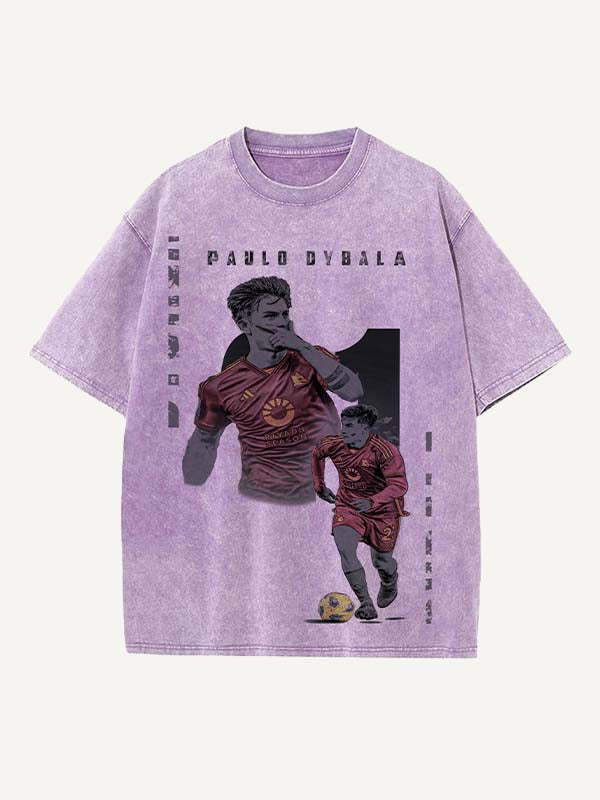 Paulo Dybala Print Round Neck T-shirt
