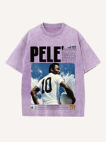 Pelé Print Round Neck T-shirt