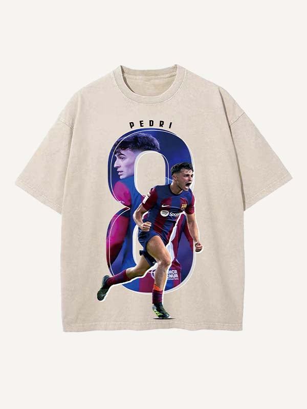 Pedri Print Round Neck T-shirt