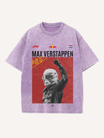 Max Verstappen Print Round Neck T-shirt