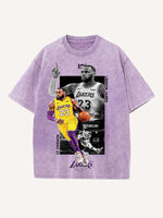 LeBron James Print Round Neck T-shirt