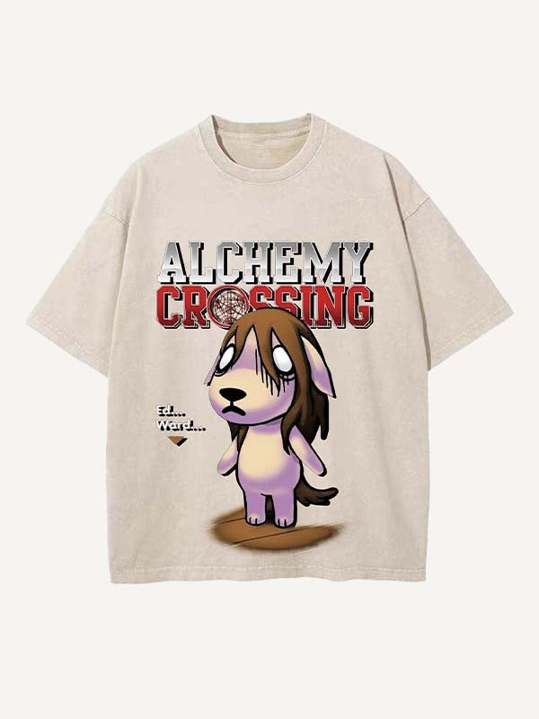 Fullmetal Alchemist Print Round Neck T-shirt