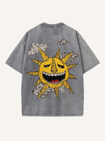 Soul Eater Print Round Neck T-shirt