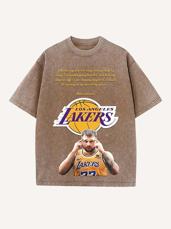 Luka Dončić Print Round Neck T-shirt