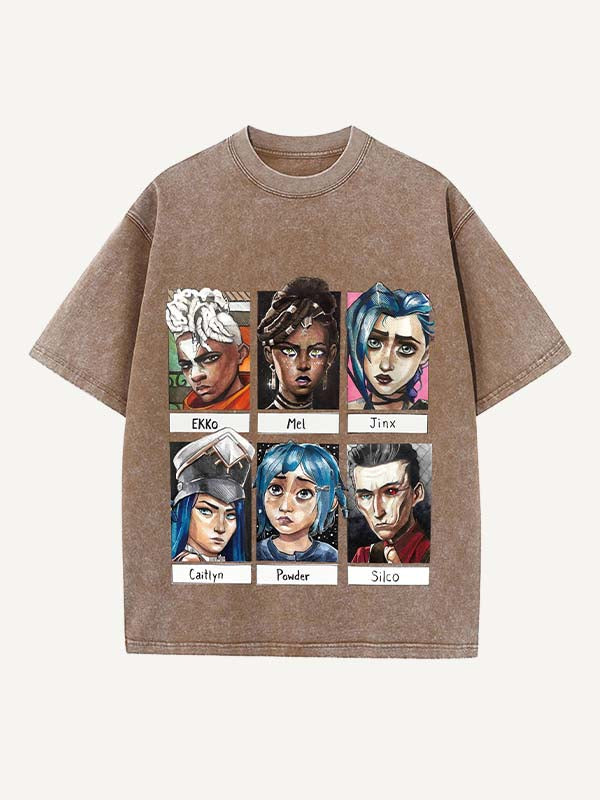 Arcane Print Round Neck T-shirt