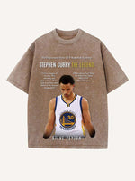 Stephen Curry Print Round Neck T-shirt