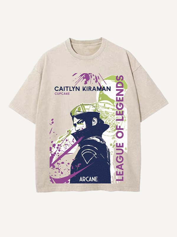 Arcane Print Round Neck T-shirt