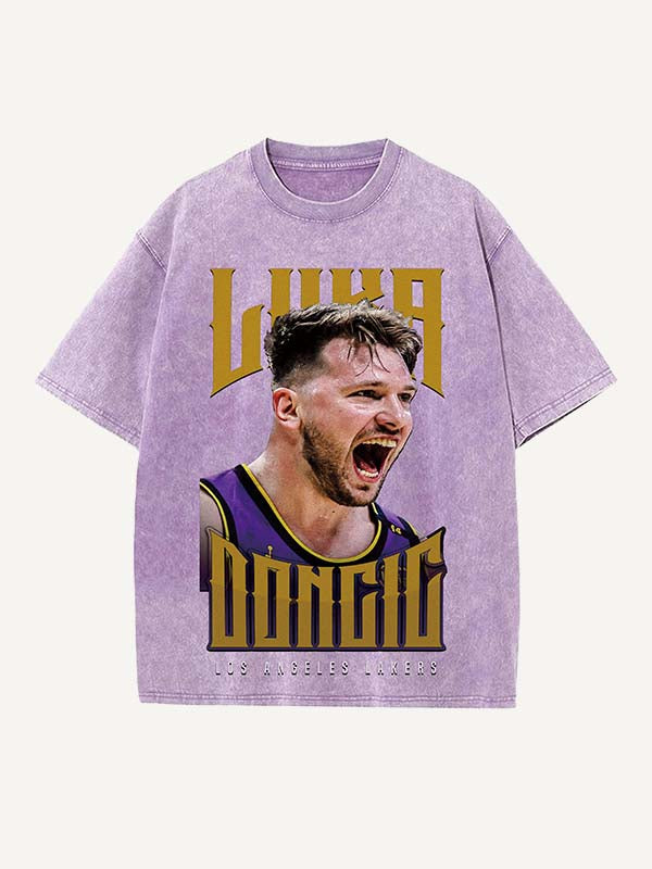 Luka Dončić Print Round Neck T-shirt