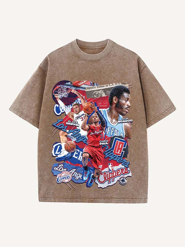 Chris Paul Print Round Neck T-shirt