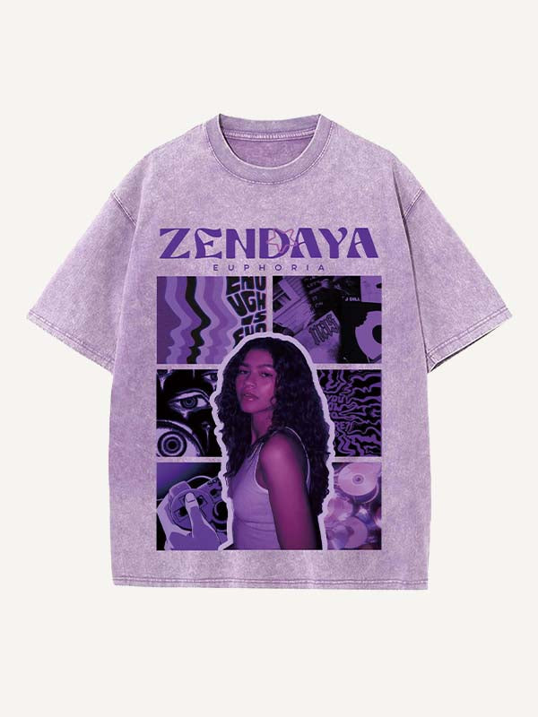 Euphoria Print Round Neck T-shirt