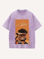 Lando Norris Print Round Neck T-shirt