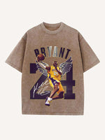 Kobe Bryant Print Round Neck T-shirt