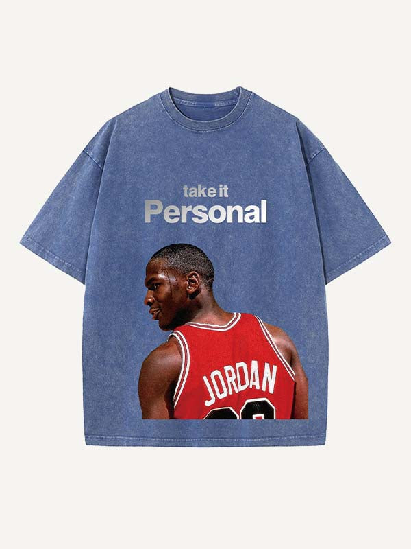 Michael Jordan Print Round Neck T-shirt