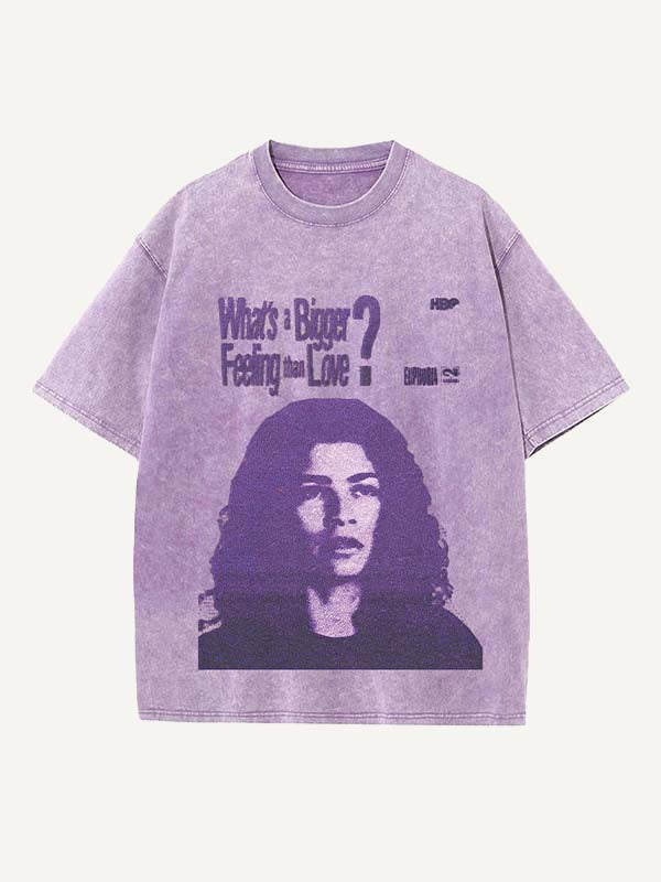 Euphoria Print Round Neck T-shirt