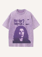 Euphoria Print Round Neck T-shirt