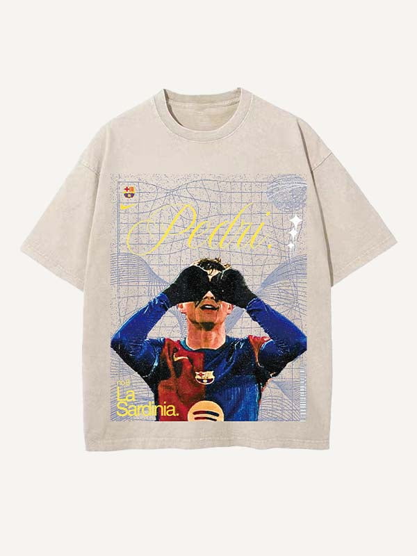 Pedri Print Round Neck T-shirt