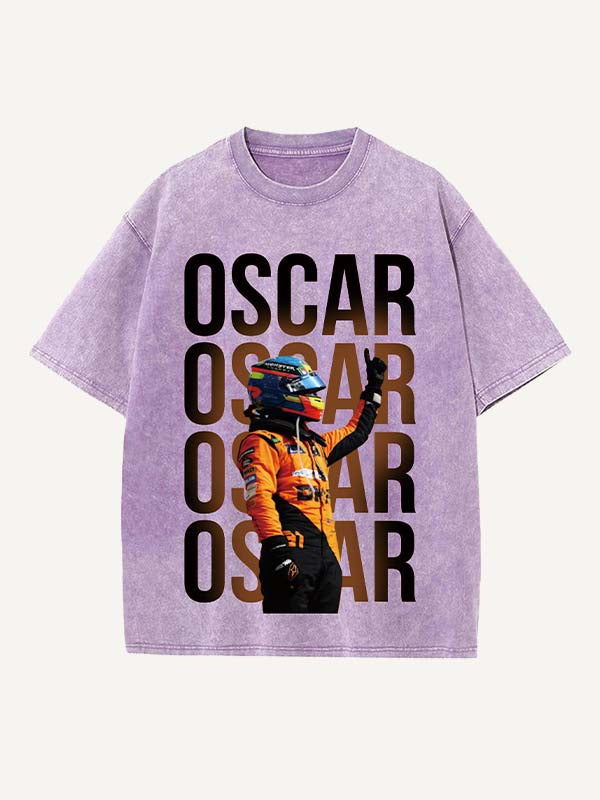 Oscar Piastri Print Round Neck T-shirt