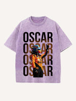 Oscar Piastri Print Round Neck T-shirt
