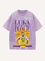 Luka Dončić Print Round Neck T-shirt