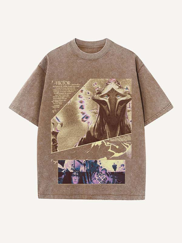 Arcane Print Round Neck T-shirt