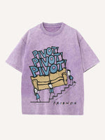 Friends Print Round Neck T-shirt