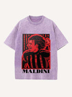 Paolo Maldini Print Round Neck T-shirt