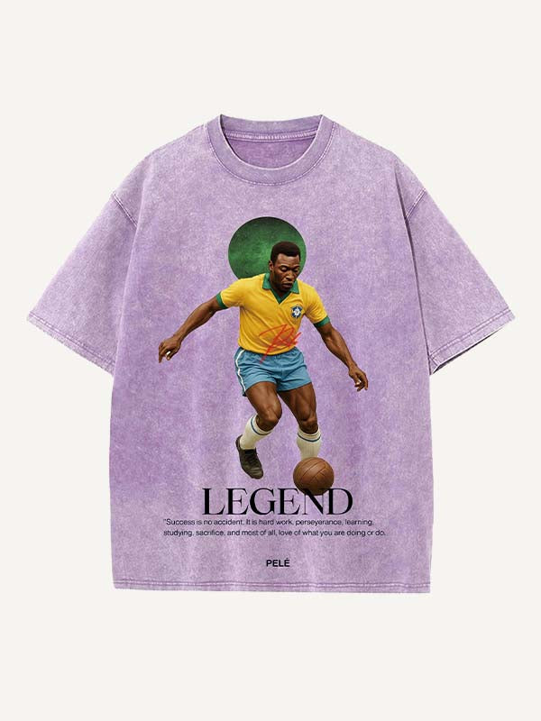 Pelé Print Round Neck T-shirt