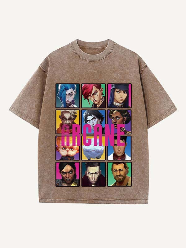 Arcane Print Round Neck T-shirt
