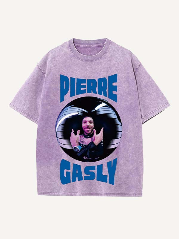 Pierre Gasly Print Round Neck T-shirt