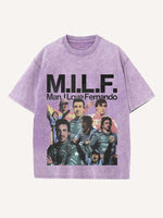 Fernando Alonso Print Round Neck T-shirt