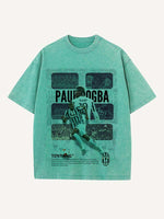 Paul Pogba Print Round Neck T-shirt