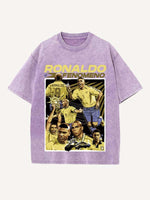Ronaldo Print Round Neck T-shirt