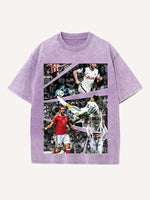 Gareth Bale Print Round Neck T-shirt