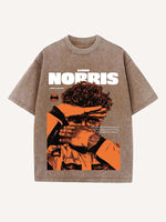 Lando Norris Print Round Neck T-shirt