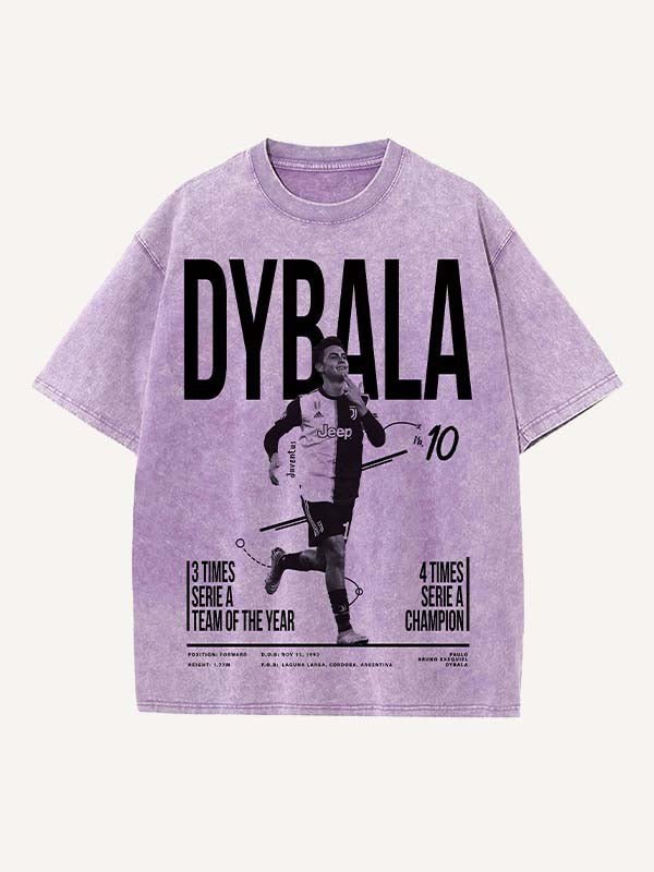 Paulo Dybala Print Round Neck T-shirt