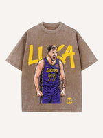 Luka Dončić Print Round Neck T-shirt
