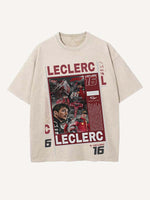 Charles Leclerc Print Round Neck T-shirt