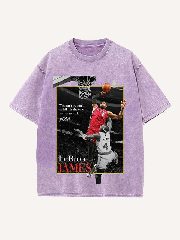 LeBron James Print Round Neck T-shirt