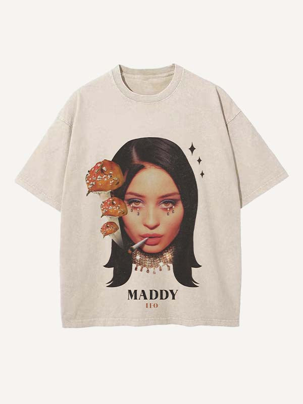 Euphoria Print Round Neck T-shirt