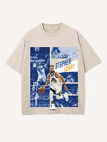 Stephen Curry Print Round Neck T-shirt