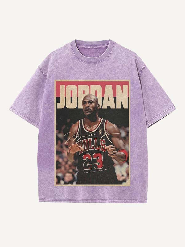 Michael Jordan Print Round Neck T-shirt