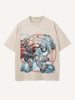 Fullmetal Alchemist Print Round Neck T-shirt