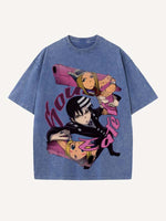 Soul Eater Print Round Neck T-shirt